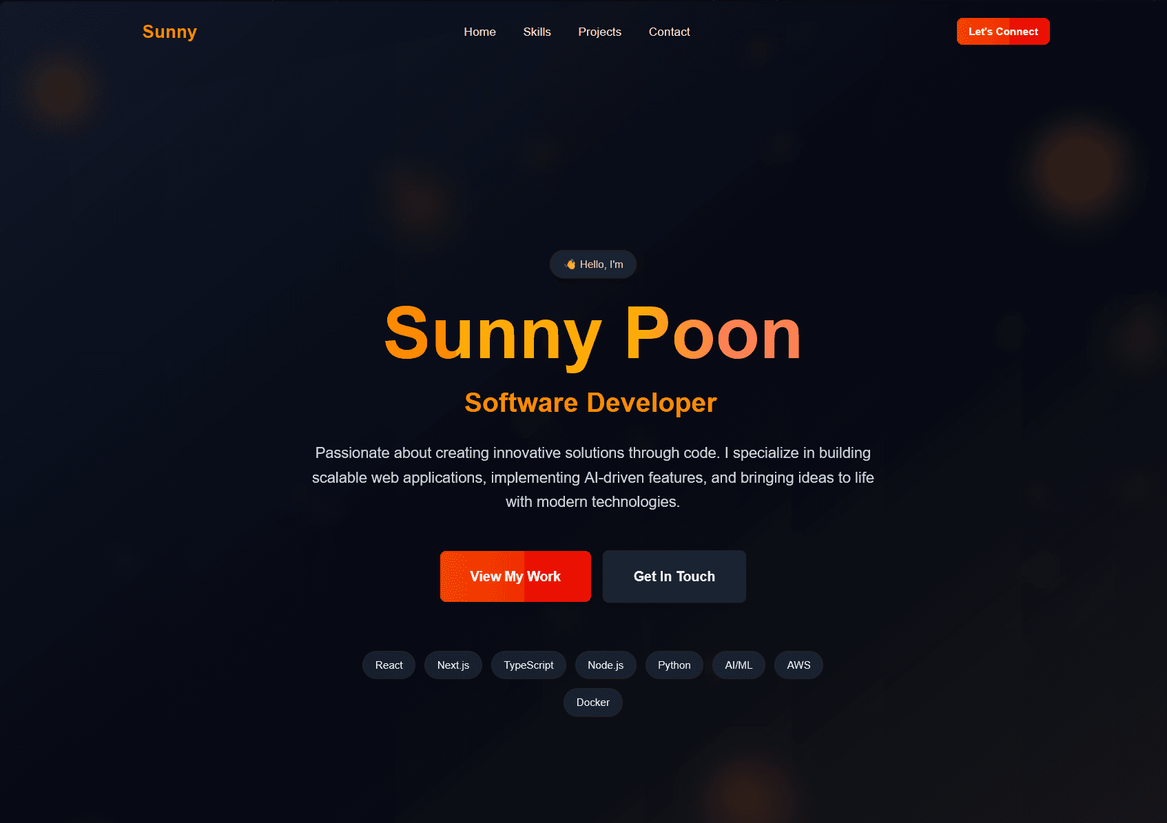 Interactive Portfolio: Where Code Meets Creativity